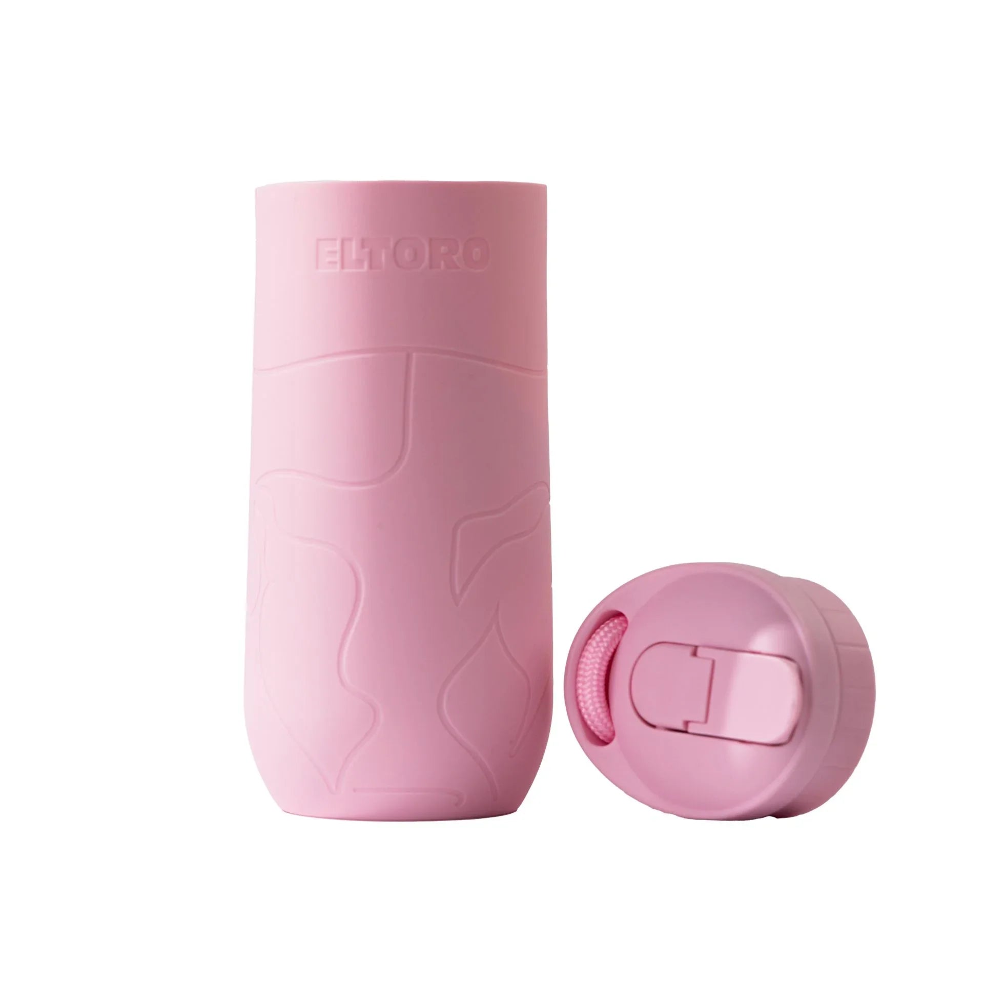Eltoro Bottle Sleeve With Straw Lid - Baby Pink - Tashqila Eltoro Bottle Sleeve With Straw Lid - Baby Pink - Tashqila